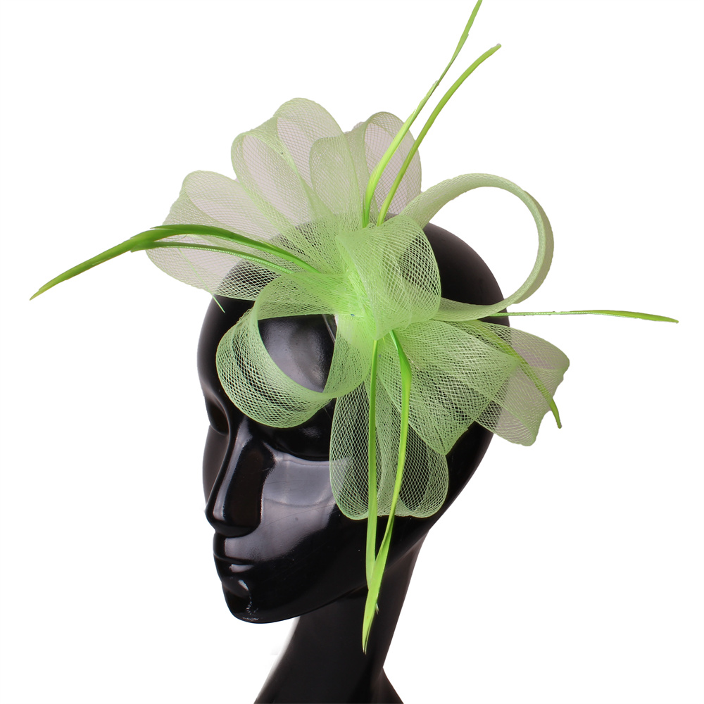 Women'S Fashion Kentucky Derby - Tüyler, Kurdeleler, Taçlar, Vintage Fileli Çay