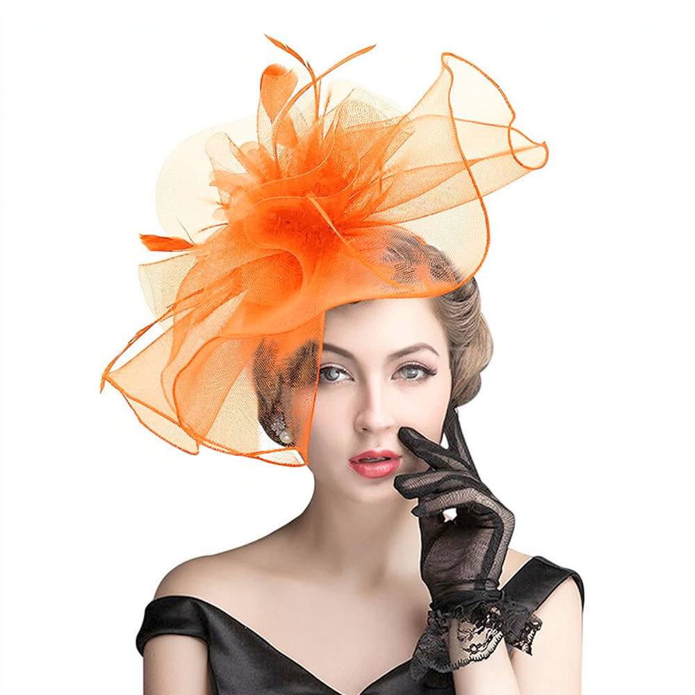 Retro Tarzı, File Detaylı, Tüy - Women'S Fashion Kentucky Derby incelemesi ve fiyatı