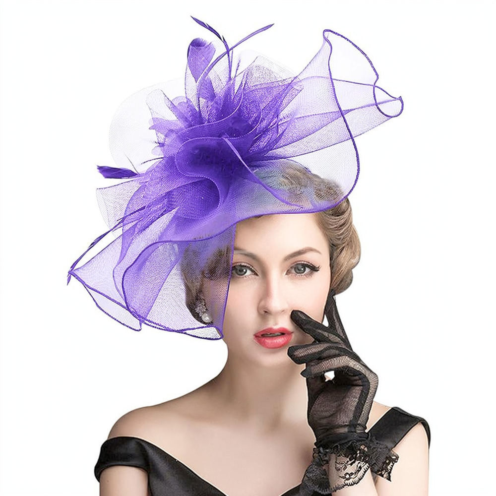 Retro Tarzı, File Detaylı, Tüy - Women'S Fashion Kentucky Derby incelemesi ve fiyatı