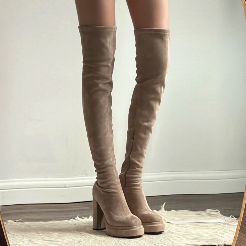 Gece kulübü moda kadın uyluk y - Women'S Fashion Knee High Boots incelemesi ve fiyatı