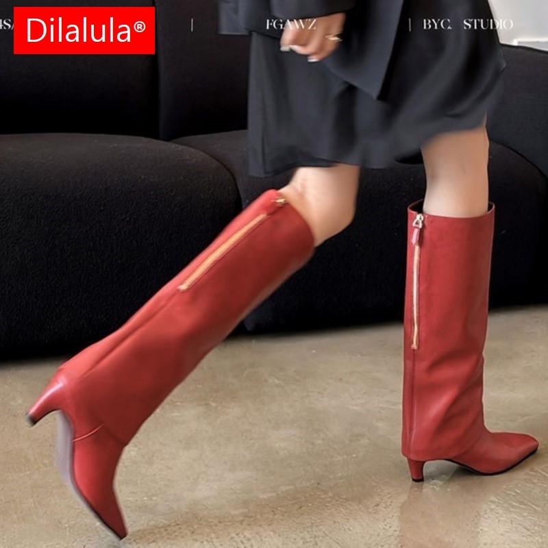 Dilalula 2026 Gerçek Koyun Der - Women'S Fashion Knee High Boots incelemesi ve fiyatı
