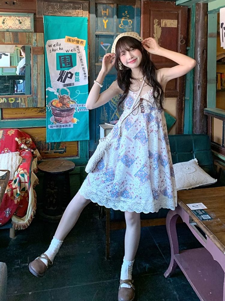 Yazlık Vintage Askılı Elbise T - Lace Trim Cami incelemesi ve fiyatı