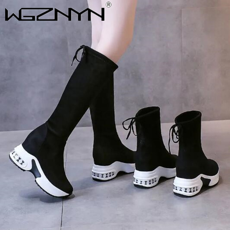 Kış Sıcak Tıknaz Platform Uzun - Women'S Fashion Knee High Boots incelemesi ve fiyatı